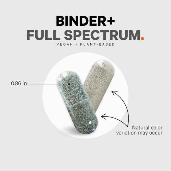 Codeage Binder + Systemic Binder Supplement - Activated  Charcoal Pills, Bentonite Clay Mineral Powder, Fulvic & Humic Acids,  Molybdenum, Carbon Forms - 90 Capsules - Image 5