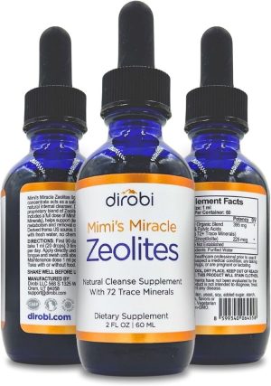 Mimi's Miracle Zeolites: Micronized Zeolite Supplement Liquid with  70 Trace Minerals - Supports Cell Restoration, Immune & Digestive  Tract Health - (2 oz Bottle, 30 Day Supply)